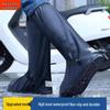 Waterproof, Windproof High-Top Shoe Covers - Thickened, Wear-Resistant, Sandproof for Outdoor Cycling and Snowy Days