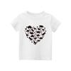 Рубашка на День святого Валентина для малышей, девочек и мальчиков, милые футболки с сердечками, детские футболки на День святого Валентина