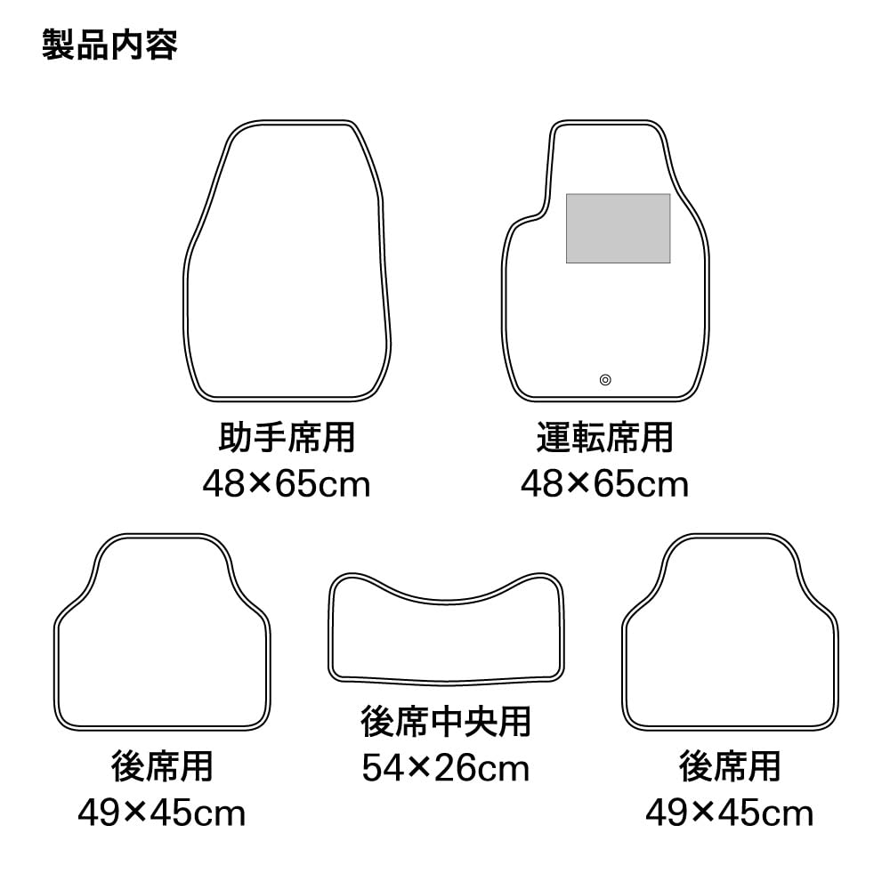 BONFORM Car Value Regular Set of 5 по цене 1 Heel Pad Stopper Black Mat, Mat, Car, Car, Anti-slip Treatment, В комплекте, Совместимый, Стандартный, 6450-09BK