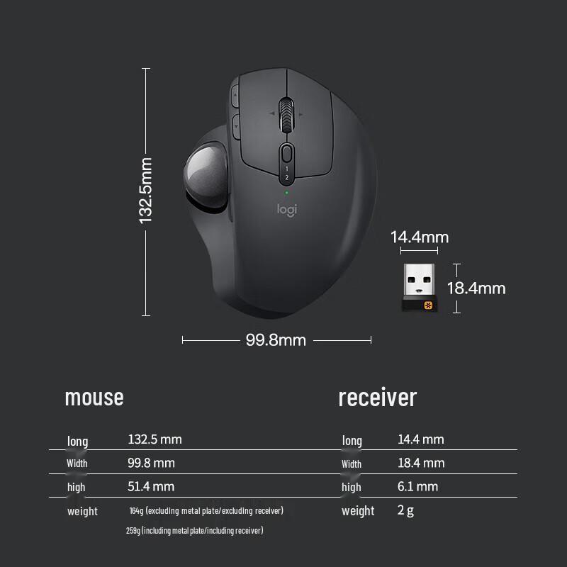 Беспроводная мышь-трекбол Logitech MX ERGO