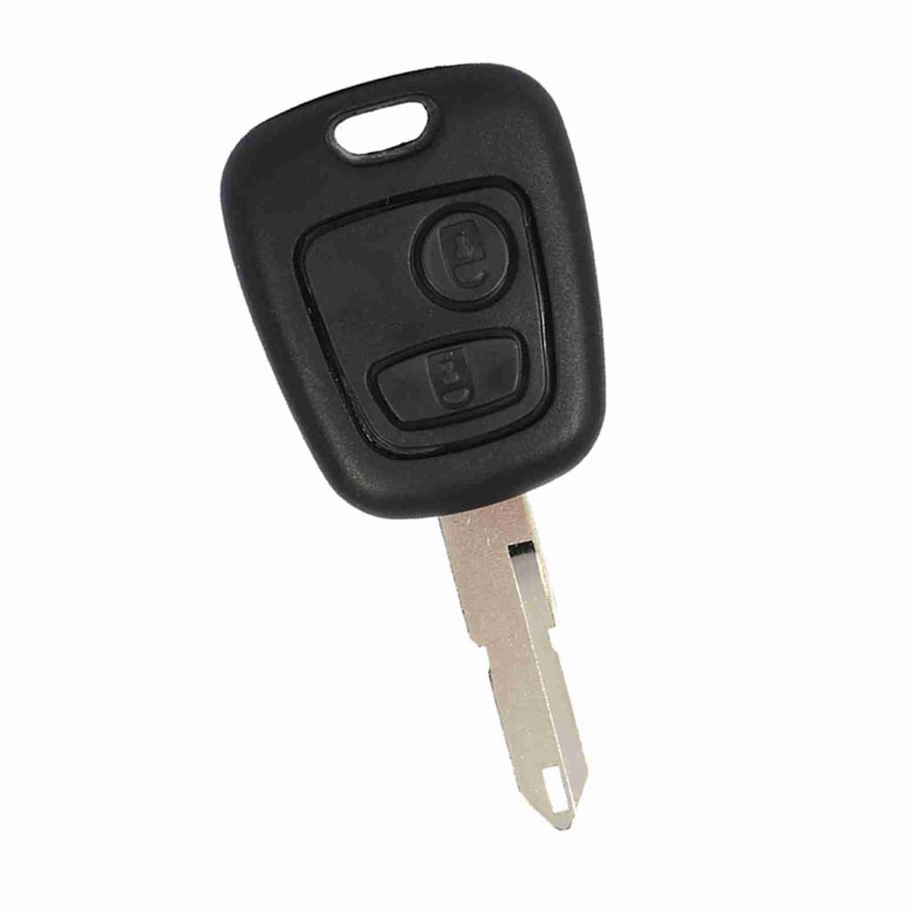 2 Buttons Uncut Blank Blade Remote Car Key for 206