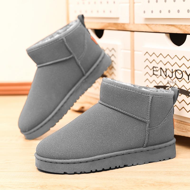 Мужские ботинки зимние высококачественные нескользящие ботинки флисовые для сохранения тепла ботинки 2024 новые мужские зимние ботинки уличные водонепроницаемые зимние ботинки