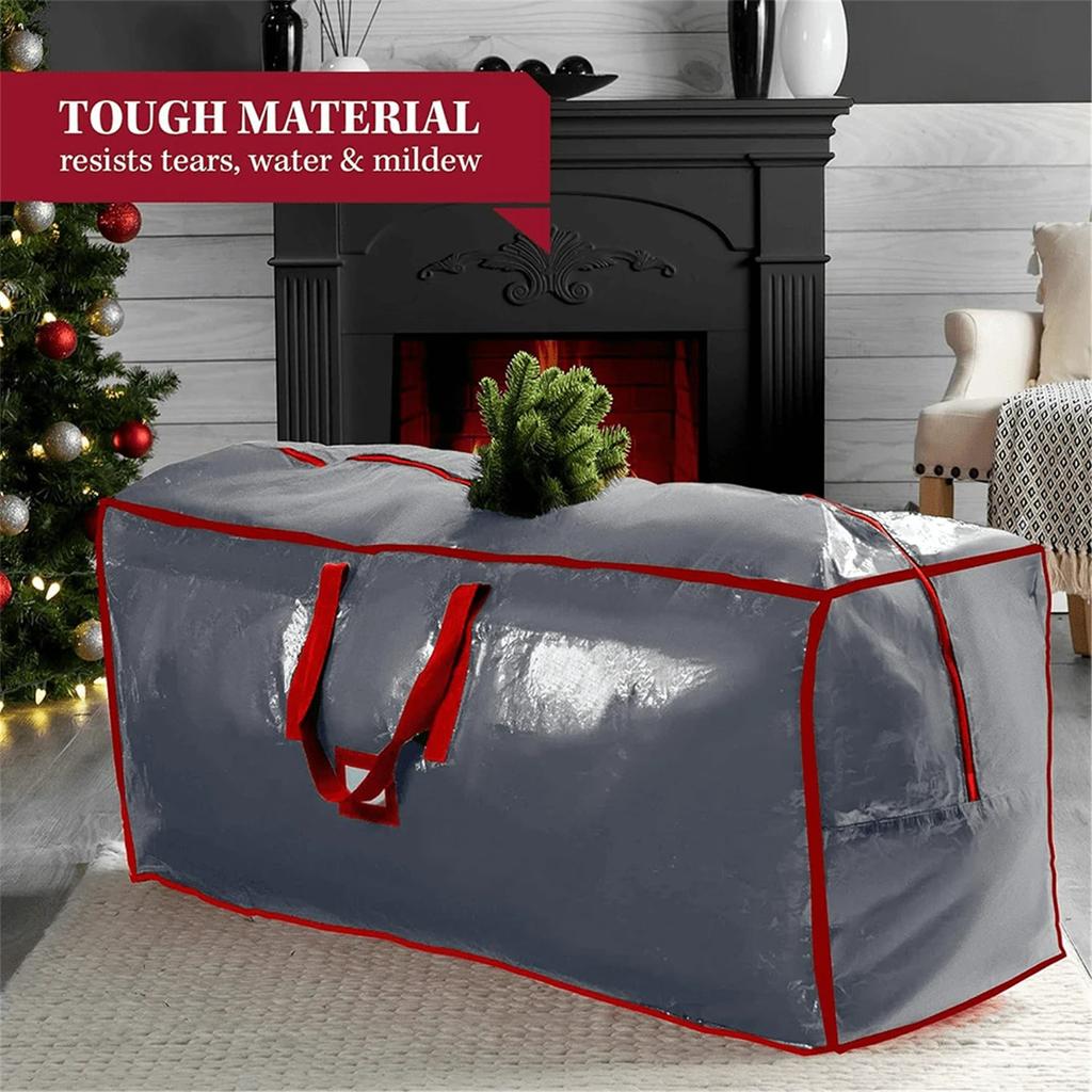 Christmas Tree Storage Bag Fits Up To holiday Disassembled Christmas trees under 9 Ft plastic waterproof and storage bag with durable reinforced