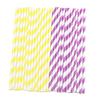 Colorful Stripe Pattern Drinking Accessories Paper Drinking Straws Disposable Straws Party Supplies