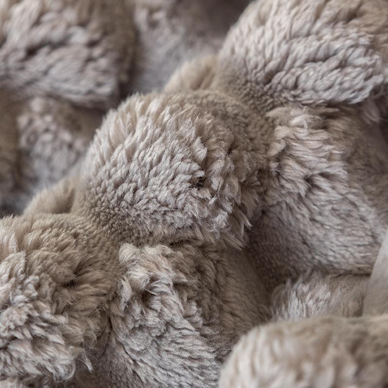 Чехол для дивана Thicken Rabbit Plush, универсальная однотонная подушка для дивана, нескользящие чехлы для дивана, мягкая теплая подушка для дивана в гостиную