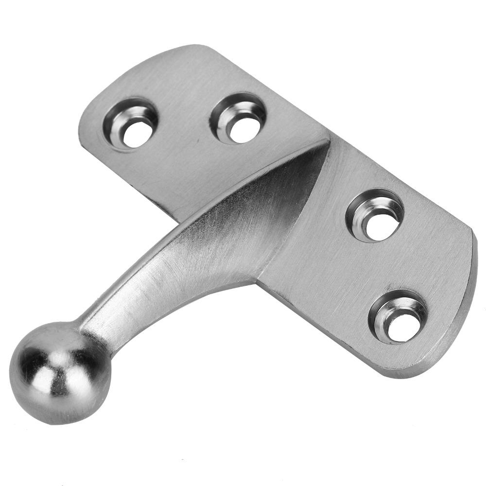 Brushed Nickel AntiTheft Lock Buckle Stainless Steel Swing Bar Door Lock  Front Door