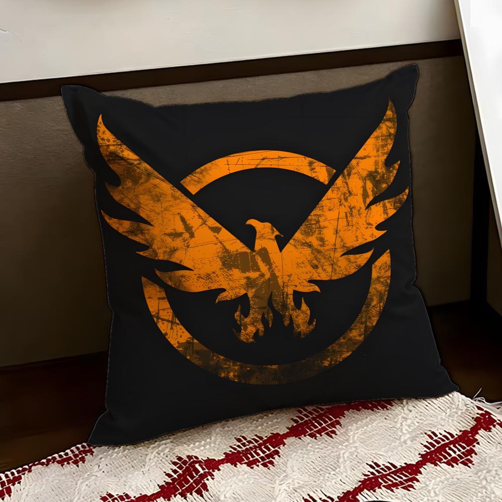 The DDivision 2game Cushion Cover Reversible Soft Durable Pillow Cover Home Car MultiScene Use for Daily Comfort