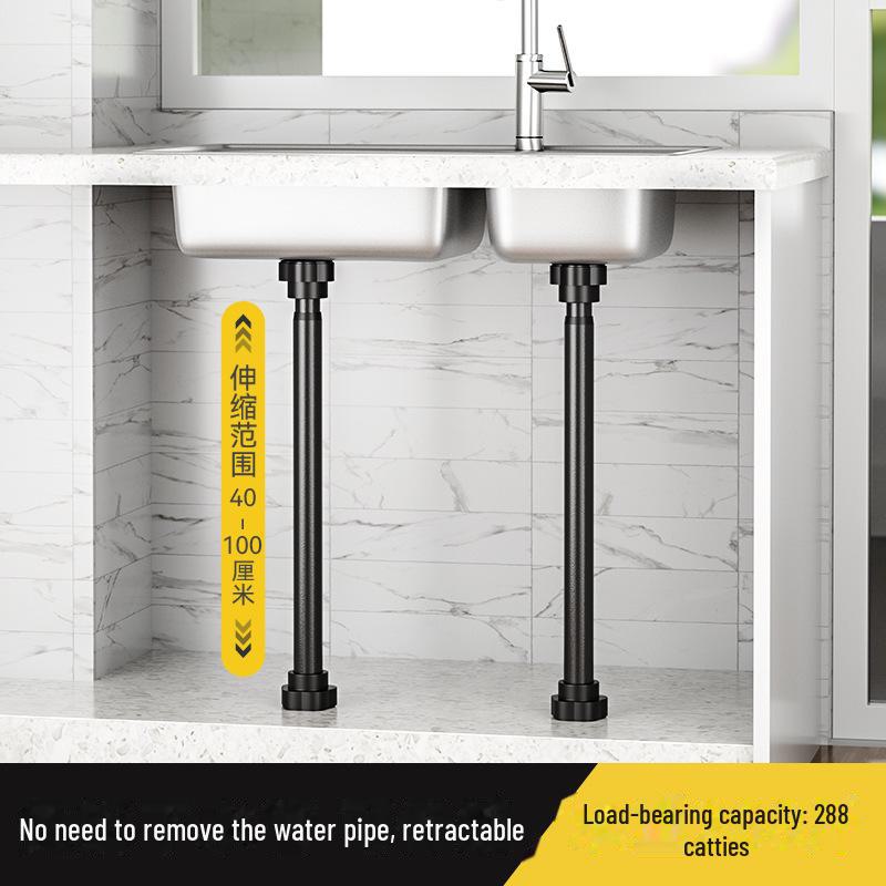 Выдвижной кронштейн из нержавеющей стали для керамической раковины под столешницей
