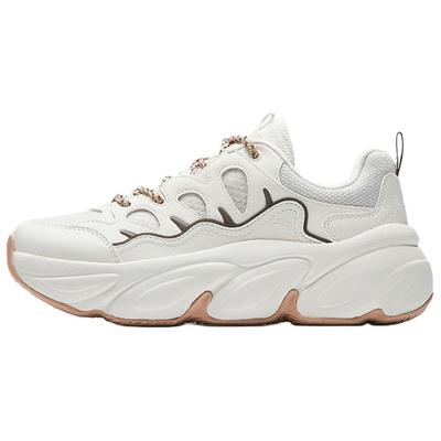 Модная трендовая милая обувь с когтями дышащая легкая увеличивающая рост низкая повседневная обувь женские кроссовки бело-коричневые 122538880-2