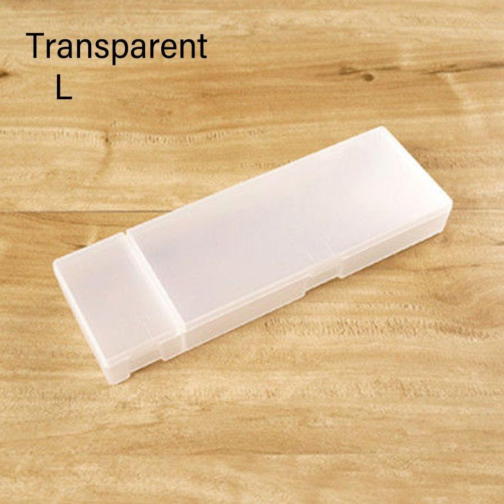 Frosted Pencil Case Hard Plastic Stationery Box Simple Pen Box  Students