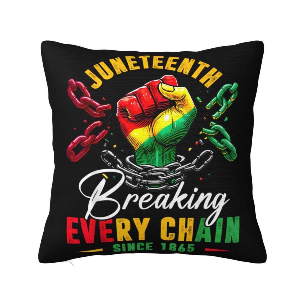 Наволочка 'Сердцебиение Черноты' Juneteenth, Чехол для Подушки из Полиэстера, Декор, История Чернокожих, Африканская Америка, Декоративная Наволочка для Подушки, Постельное Белье