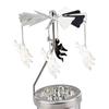 Spinning Tea Light Candle Holder Rotating Candlestick for Festive Wedding 