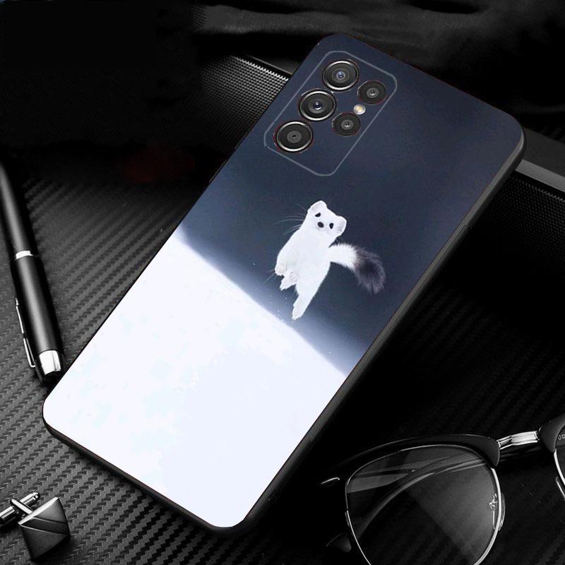 Phone Case For Samsung Galaxy S26 S25 S24 S23 S22 Ultra S23 S22 S25 Plus S24FE S23FE S26Edge Cute animal Stoat