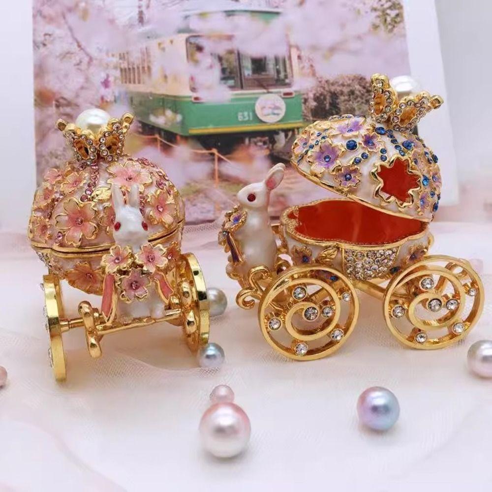 Mini Size Jewelry Box European Creative Metal Enamel Jewelry Box Wedding Gifts