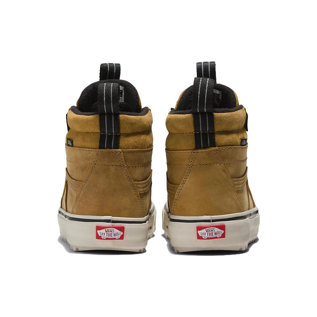 Vans Sk8 Модные Прочные Дышащие Высокие Кеды для Скейтбординга Унисекс Кроссовки Коричневые VN0009QMJM9