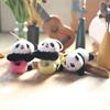 Cute Cute Little Panda Pants Circle Pendant Plush Toy Doll Cartoon Bag Hanging Keychain Doll