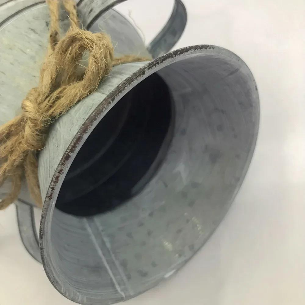 Trendy Design Flower Vase Rustic Farmhouse Vase Metal Galvanized Milk Can Tin French Country Vase Bucket for Home Decor