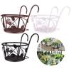 Sturdy Window Sill Railings Balcony Guardrail Hanging Flower Pot Rack Planter Pot Stand