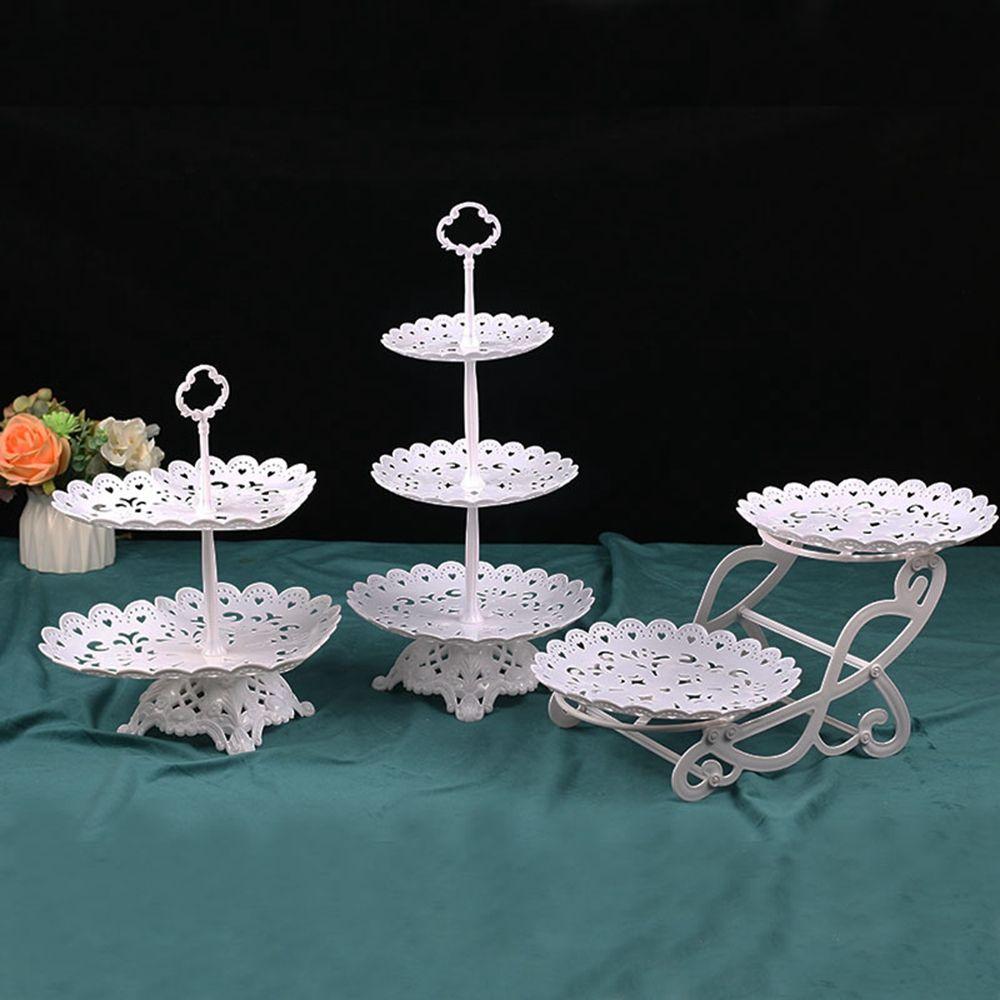 Wedding Party Tableware Cake Display Plate Foot Tray Dessert Exhibition Rack Cupcake Storage Stand