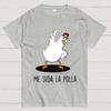 Me Suda La Polla I Don't Give A Damn Cotton Summer Casual Cool Loose T-Shirt