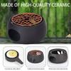 Purple Iron Pad Ceramic Teapot Warmer Ceramic Material Teapot Warmer Base  Heating Coffee