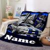 Custom Name Racing Theme Printed Blanket - Perfect for Couch, Bed, Travel & Outdoor Use | Machine Washable, Cozy & Durable.