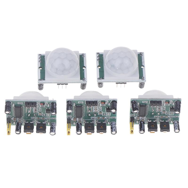 5Pcs Hc-Sr501 Pir Infrared Sensor Adjust Ir Pyroelectric Infrared Pir Motion Sensor Detector Module For Arduino Raspberry