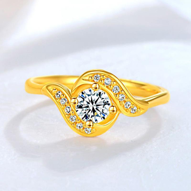 Красивое регулируемое женское кольцо с фиолетовым аметистом и сверкающими бриллиантовыми акцентами