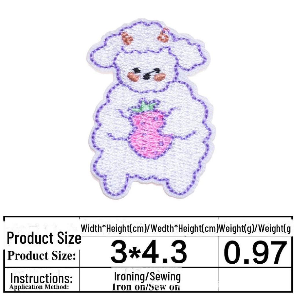 Нашивки с изображением животных для украшения детской одежды