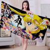 S-Sailor M-Moon Микрофибровое одеяло Быстросохнущие пляжные полотенца Большой размер Печать Супервпитывающее полотенце-одеяло для бассейна