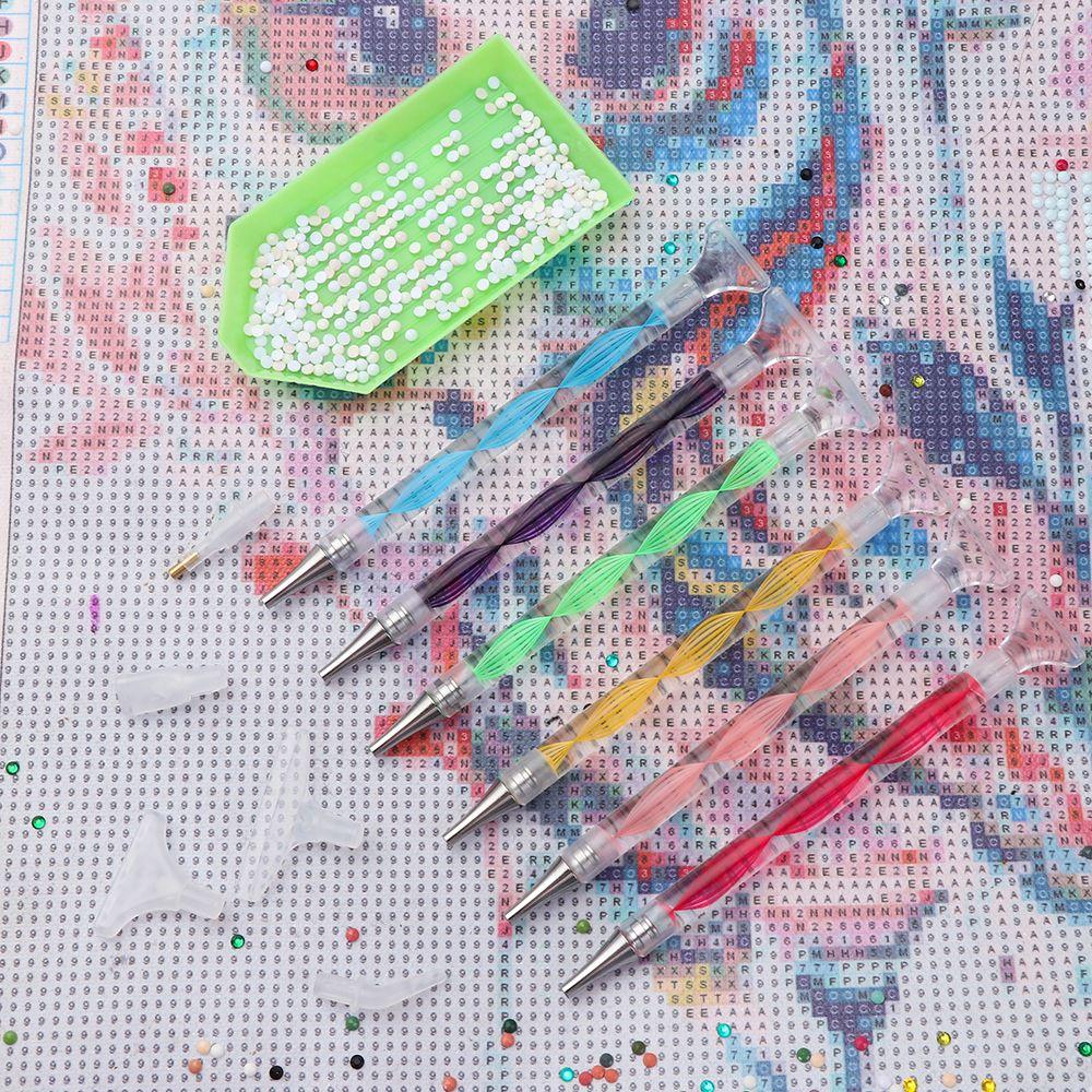 Spiral Flower Point Drill Pen Resin Pen Resin Diamond Painting Pen Alloy Replacement Pen Heads