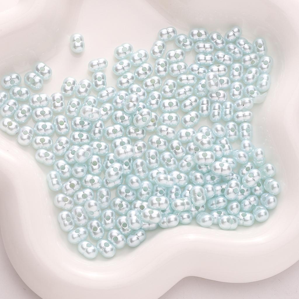 Бусины для браслетов ручной работы 8x5 мм Однотонные бусины Светлые арахисовые бусины Акриловые бусины из проса Бусины-россыпи Бусины Аксессуары для самостоятельного изготовления Струны Браслеты