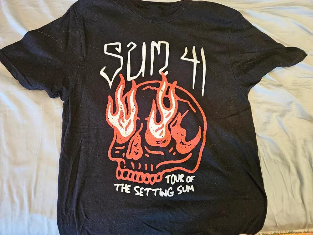 Sum 41 2024 tour T Shirt All Size S5XL Cotton MR317 Unisex T-Shirt