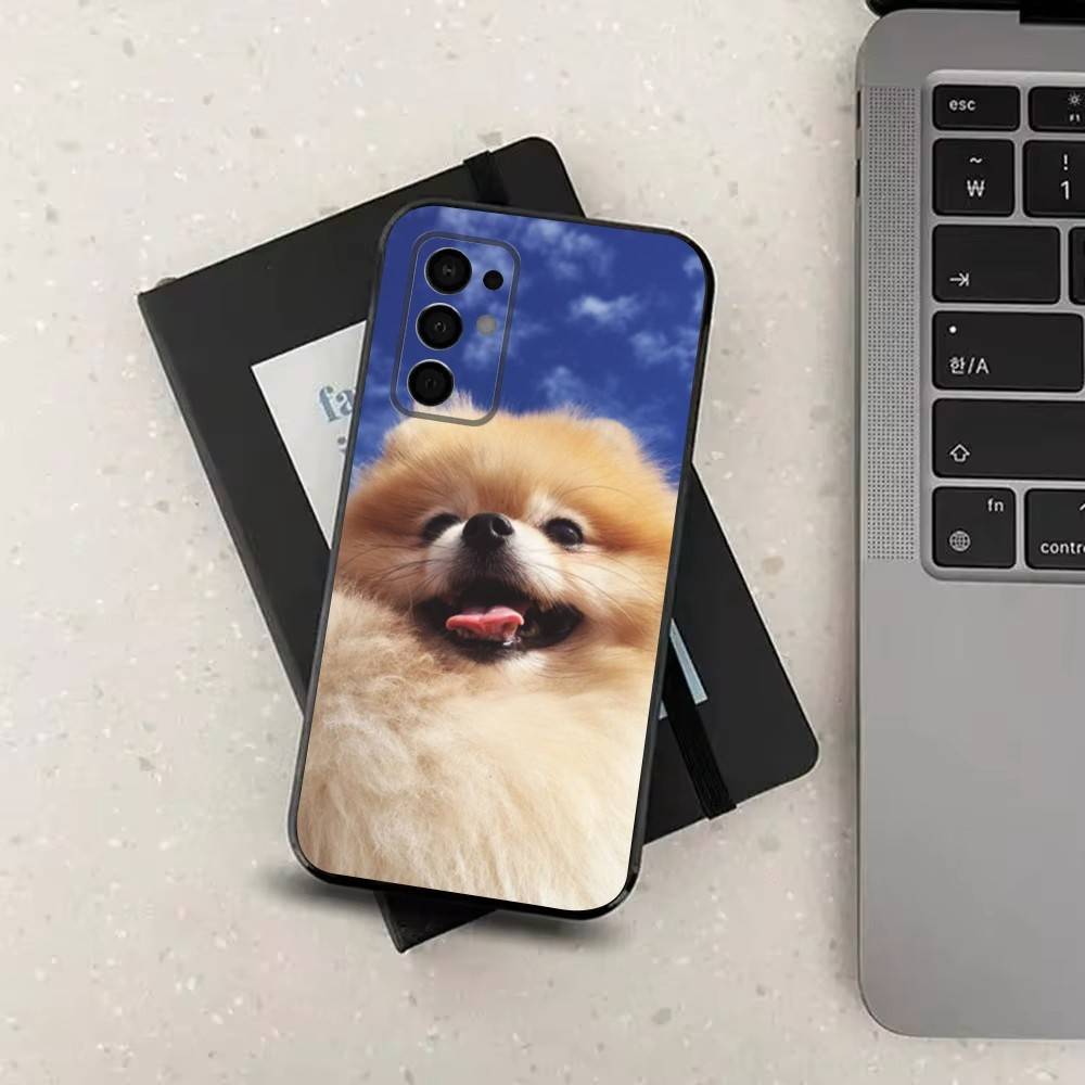 Cute P-Pomeranian Dogs Phone For Samsung Galaxy A53,31,52,72,41,22,73,32,71,Note,J7,8,9,5G Soft Black Silicone Case