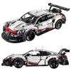 1580PCS Compatible With 911Rsr Electric Remote Control With Lights Building Blocks Racing Car Model DIY Toys Gifts