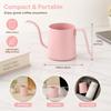 Pink Pour Over Coffee Kettle 304 Stainless Steel Gooseneck Kettle Gooseneck Coffee Kettle  Office
