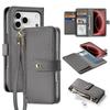Leather Magnetic Phone Case Wallet IPhone 18 Pro 2-in-1