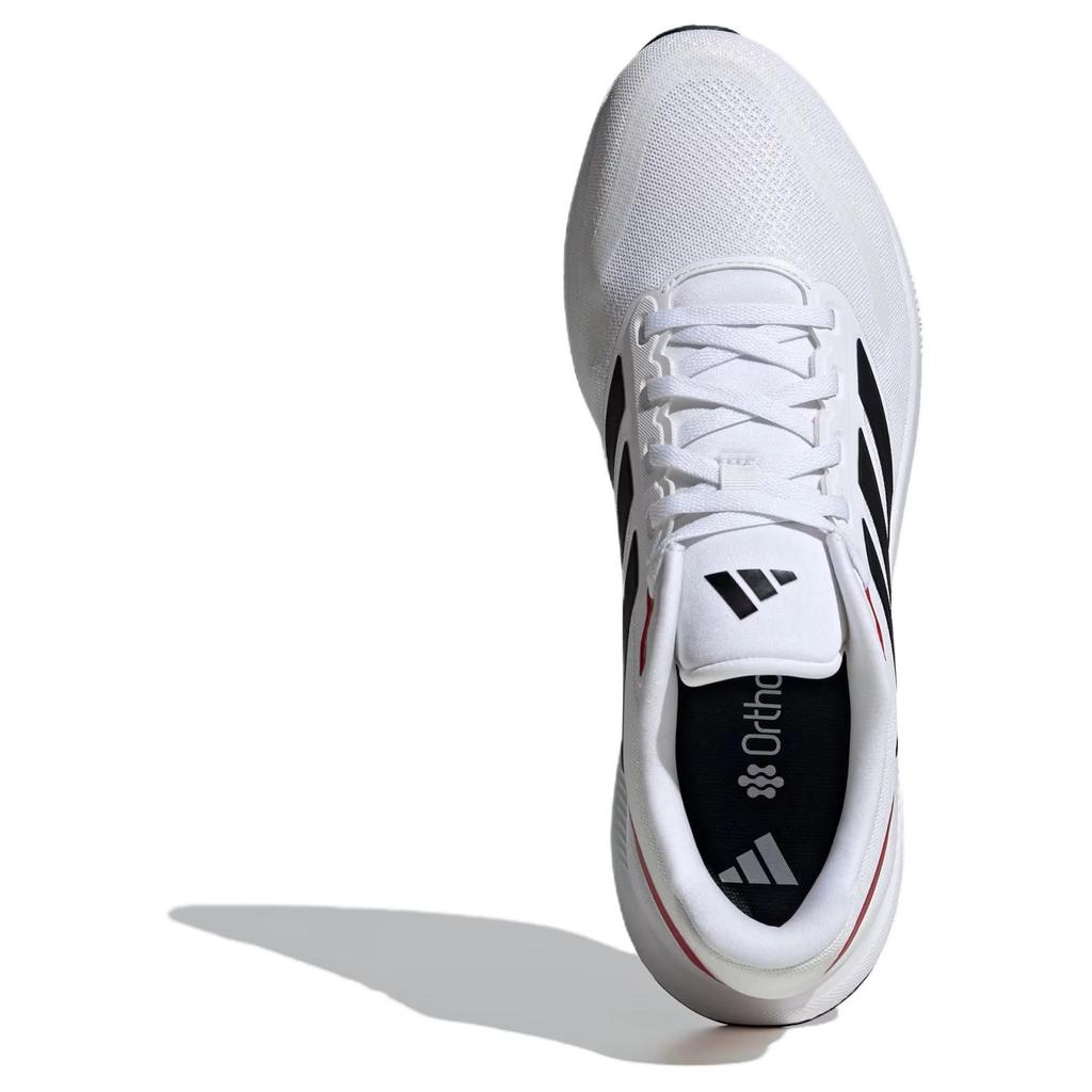 adidas Runfalcon 5 Широкие Белые Черные Алые Мужские Кроссовки Cloud-White Core-Black Better-Scarlet IE0551