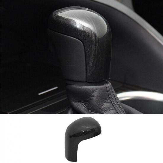 For Toyota Camry 2018- Black Wood Grain Interior Gear Shift Knob Trim Cover