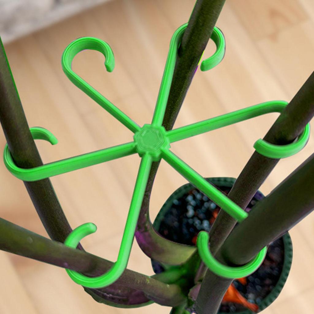 4pcs Plant Stem Support Clips, Flower Stem Gathering Frame For Climbing Plant Stems Support And Vines Grow Upright Fixed Clip