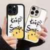 JT303 Keep Smile для iPhone 17 16 15 14 13 Pro Max Samsung S26 S25 Ultra A17 A16 A07 A56 A13 A14 A15 A06 A05 Xiaomi 15T Redmi 15c Note 14 13 Мягкий чехол
