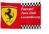 Ferrari Fan Club" Flag/Banner, approximately 90cm x 60cm, perfect for decorating your room or garage! American Goods & Car Racing