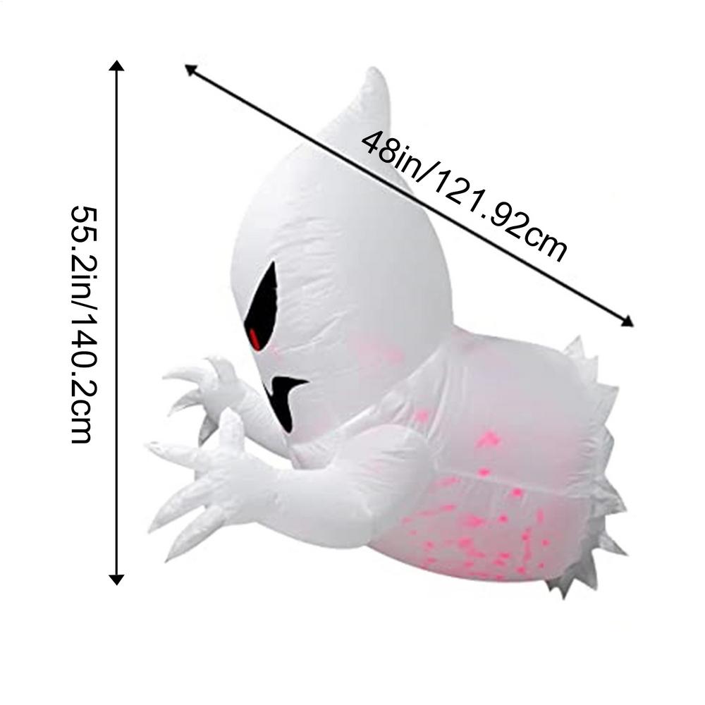 Halloween Inflatable Ghost Horror Window Ghost Foldable Balloon Outdoor Courtyard Garden Halloween Party Decoration