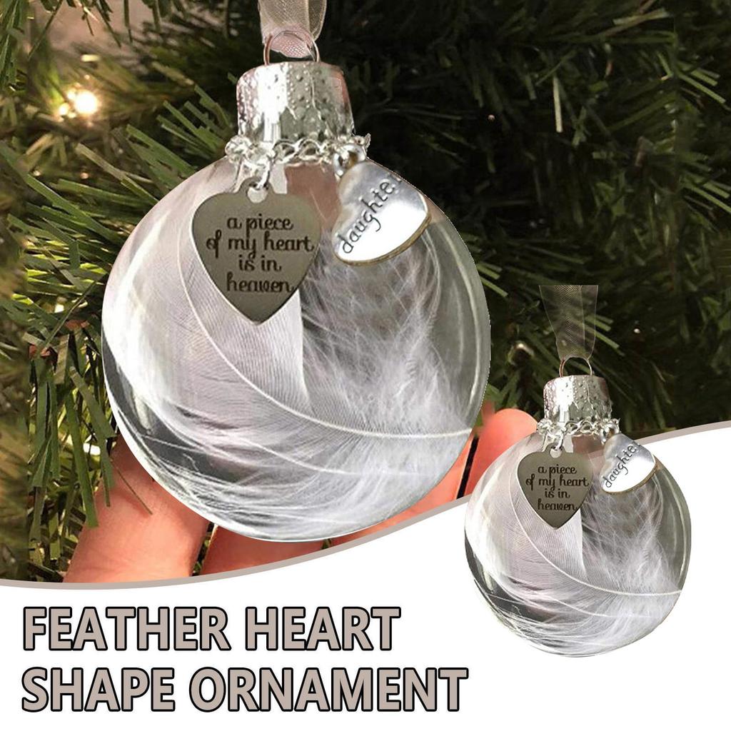 Подвеска «Перо ангела» «Любовь» Шар из перьев «Часть моего сердца вздымается» Мемориальный орнамент