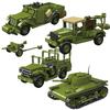 Военный танк США времен Второй мировой войны, конструктор, танк M22 Locust, грузовик M6, модель танка, игрушки, кирпичики, игрушки для детей, подарки