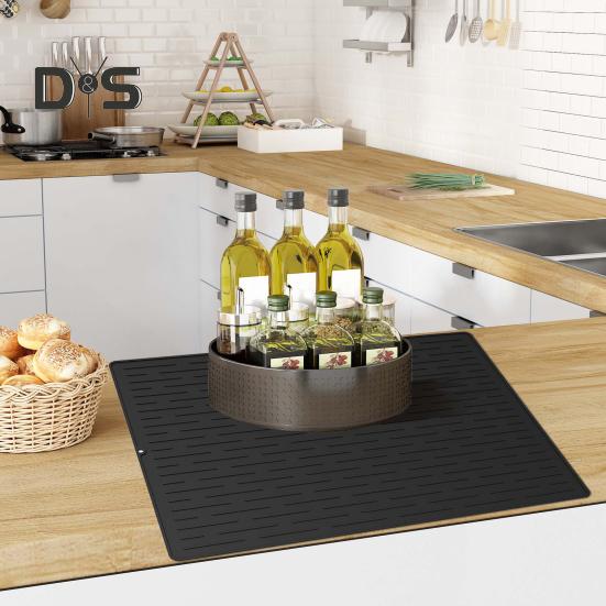 Силиконовый коврик для плиты со стеклянной поверхностью, антиожоговый термостойкий кухонный коврик для сушки, защитный коврик для стеклянной варочной поверхности, очень большой защитный коврик для плиты