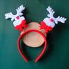 2 шт., рождественские повязки на голову, привлекательные классические оленьи рога, праздничный обруч в форме Санта-Клауса для женщин и девочек