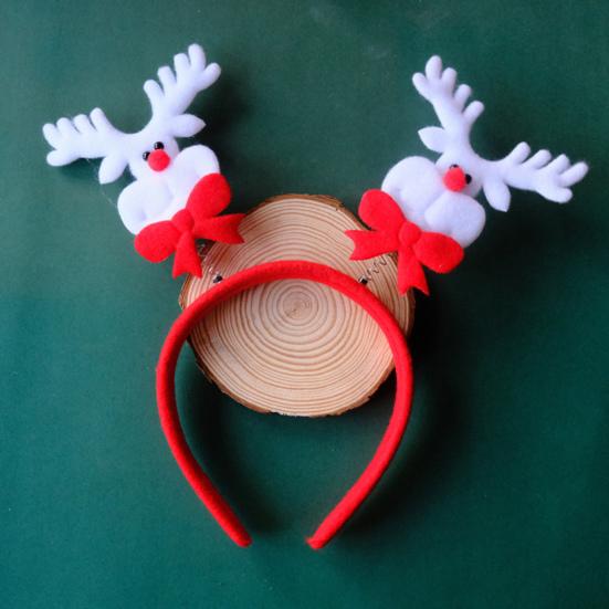 2 шт., рождественские повязки на голову, привлекательные классические оленьи рога, праздничный обруч в форме Санта-Клауса для женщин и девочек
