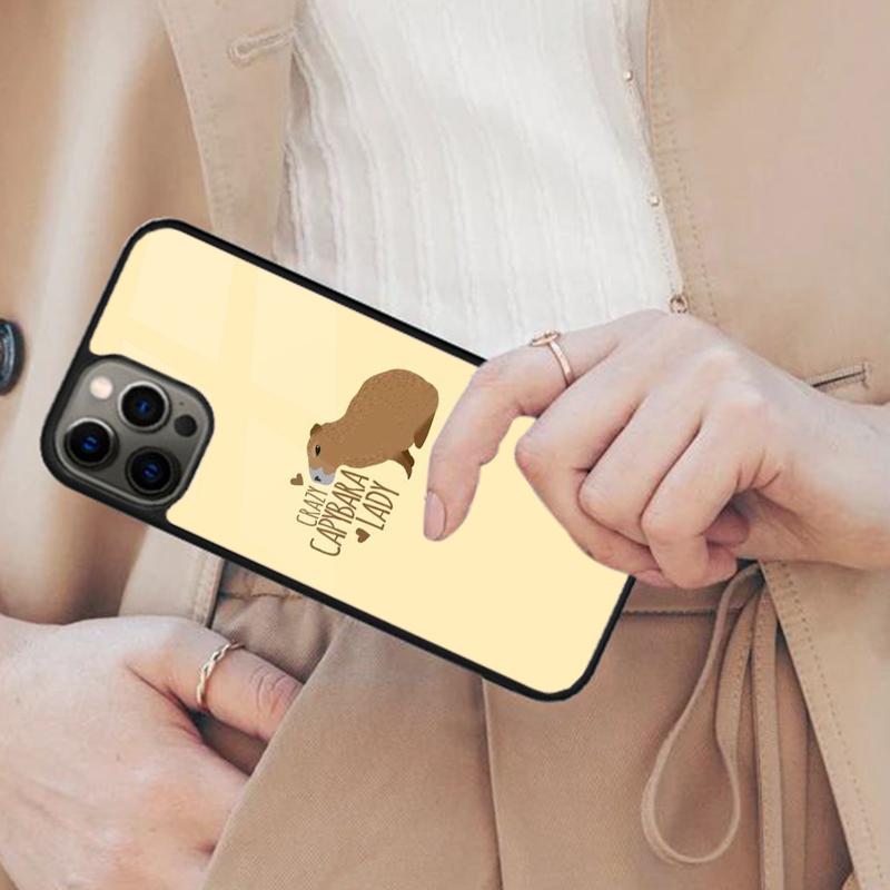 Милый и любопытный Капибара Магнитный Чехол для Телефона для APPLE iPhone 17 Air 16 14 13 12 Pro Max 15 Plus Беспроводная Зарядка С Чехлом MagSafe