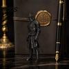 Без заусенцев 3D-печатное украшение, напечатанная статуэтка средневекового рыцаря-стражника, скульптура воина в темной фэнтезийной броне, готическая настольная фигурка для
